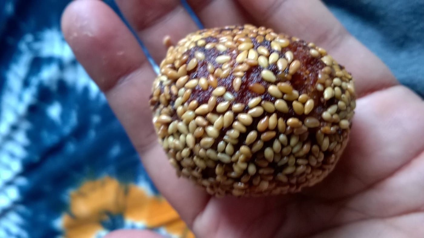 Anarsa, a fried rice-flour sweet