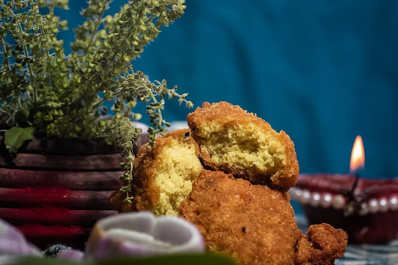 Tarua-style vegetable fritters