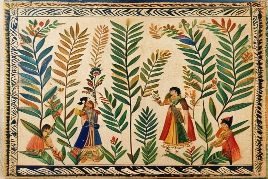 Maithili recognised by the Sahitya Akademi — illustration in the Mithila style