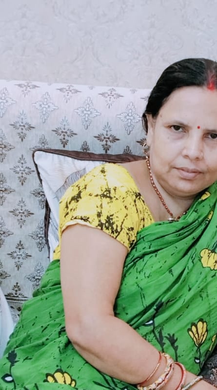 Ranju Jha at home