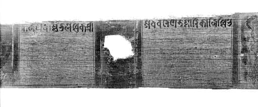 A palm-leaf manuscript, the form of early Maithili prose