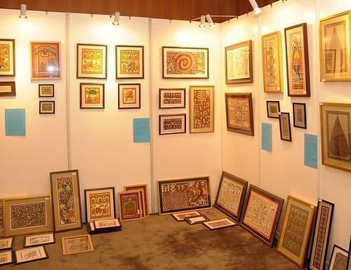 A Godna-style Madhubani painting like Shanti Devi Paswan’s