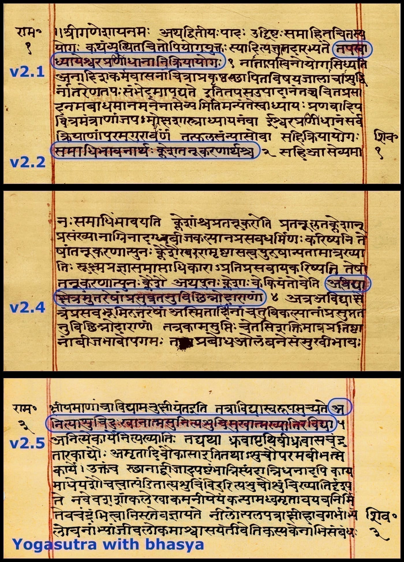 An old Sanskrit philosophical manuscript