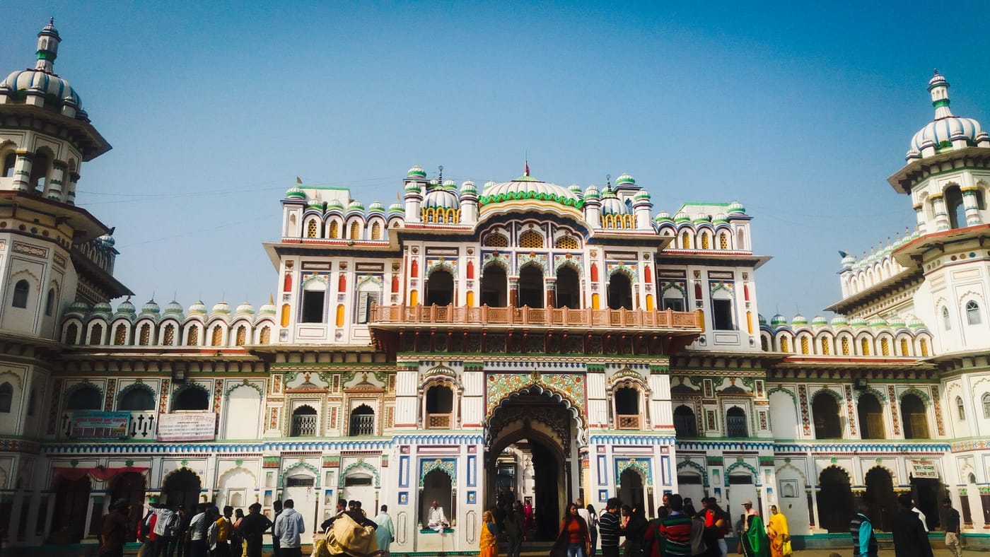 Janakpur — the living festival — illustration in the Mithila style