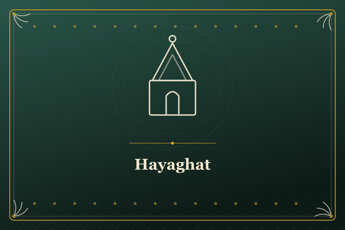 Hayaghat — illustrated cover in the Mithila style