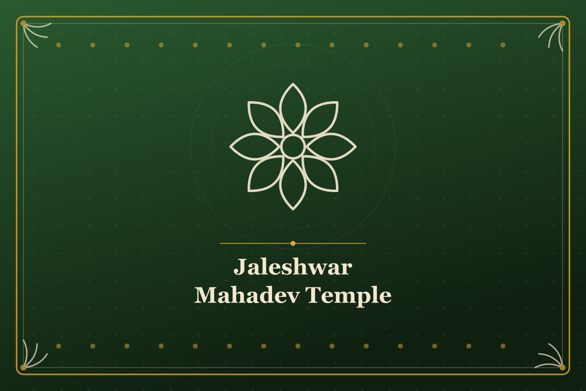Jaleshwar Mahadev Temple — illustrated cover in the Mithila style