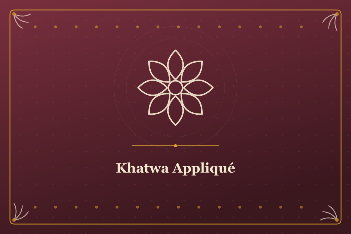 Khatwa Appliqué — illustrated cover in the Mithila style