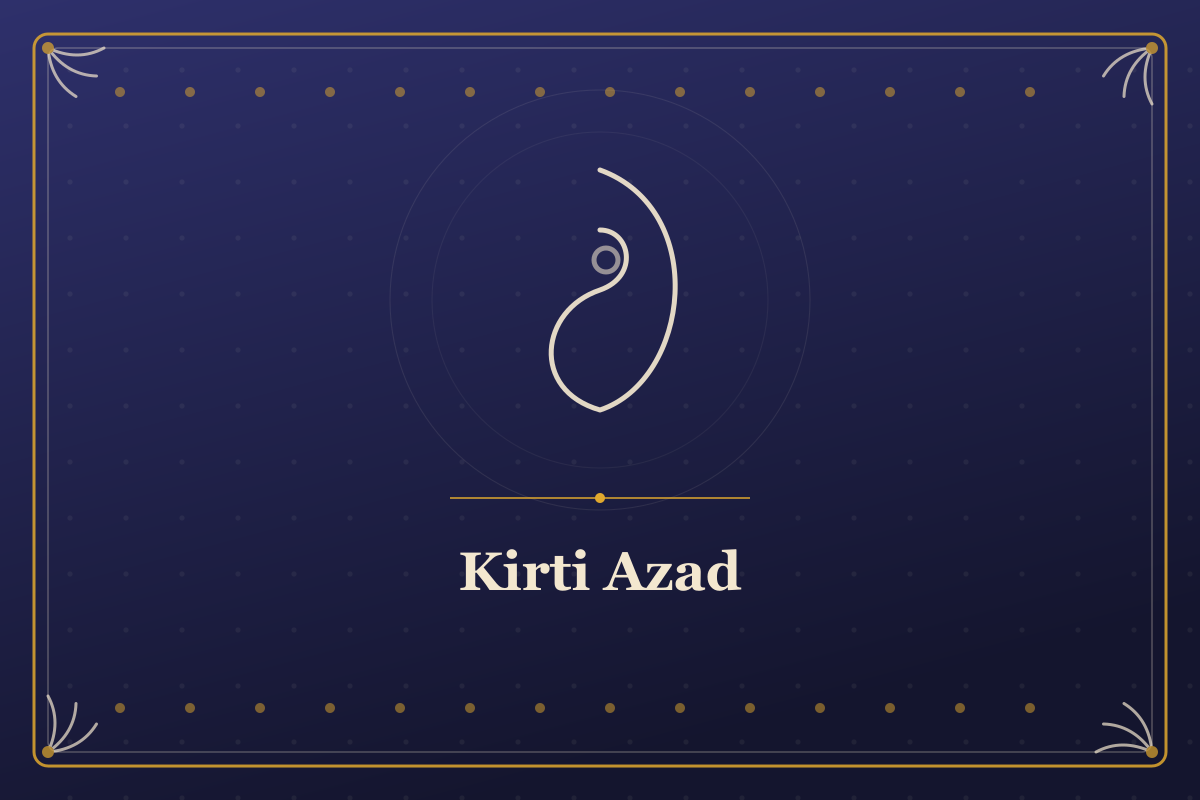 Kirti Azad — illustrated cover in the Mithila style