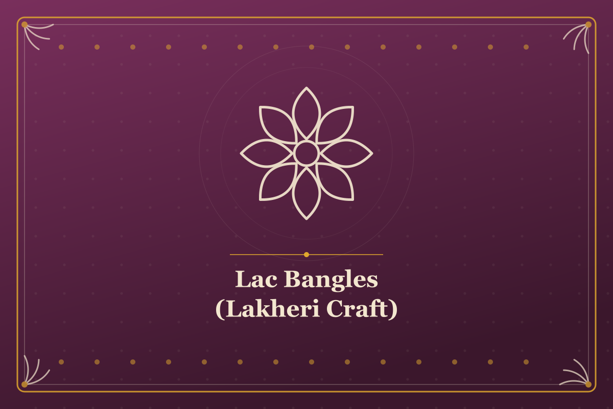 Lac Bangles (Lakheri Craft) — illustrated cover in the Mithila style