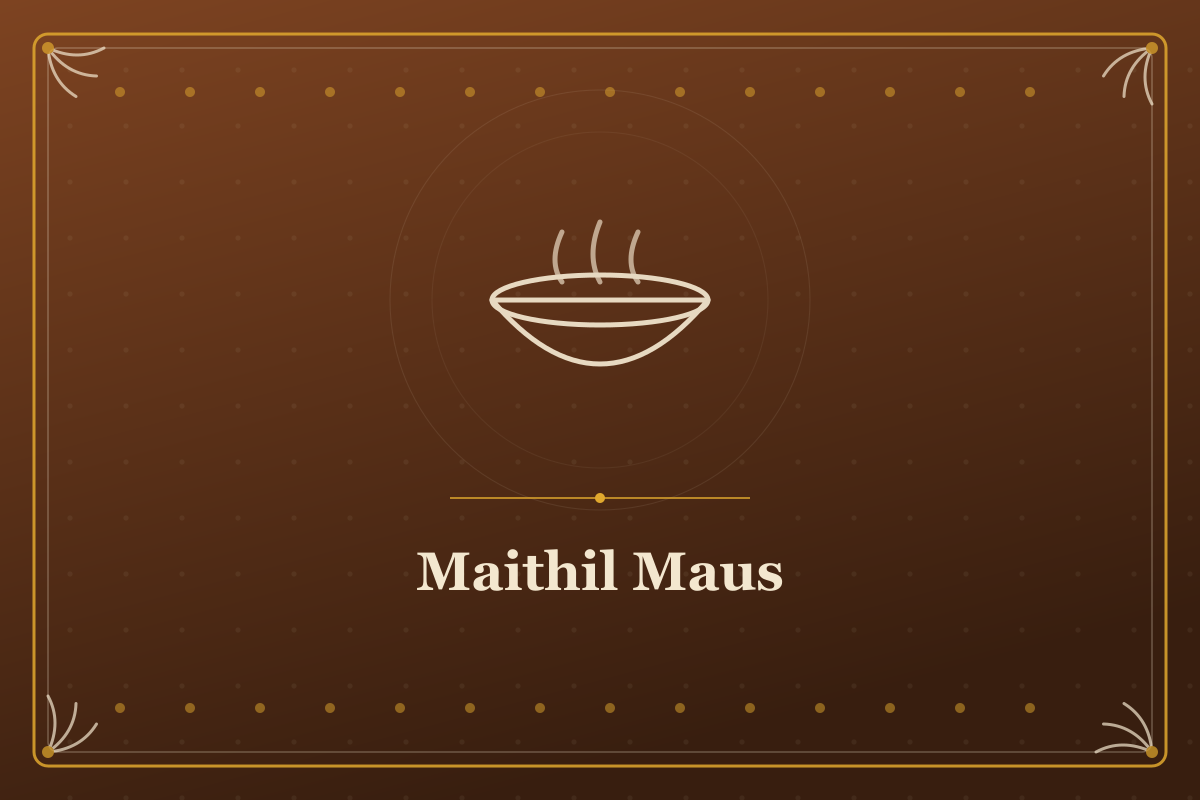 Maithil Maus — illustrated cover in the Mithila style