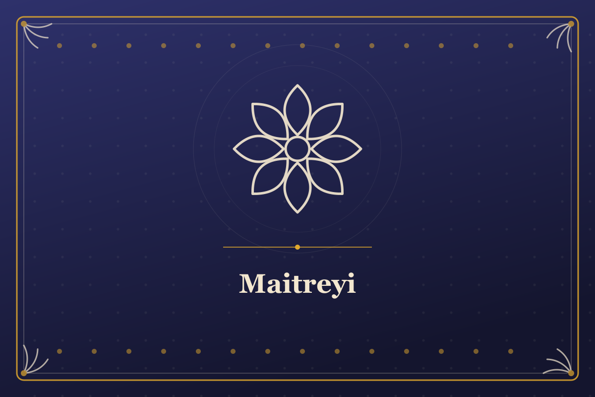 Maitreyi — illustrated cover in the Mithila style
