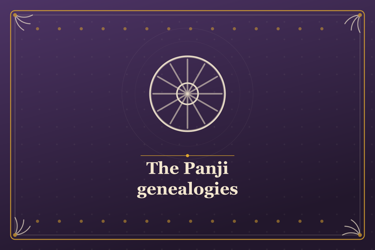 The Panji genealogies — illustrated cover in the Mithila style