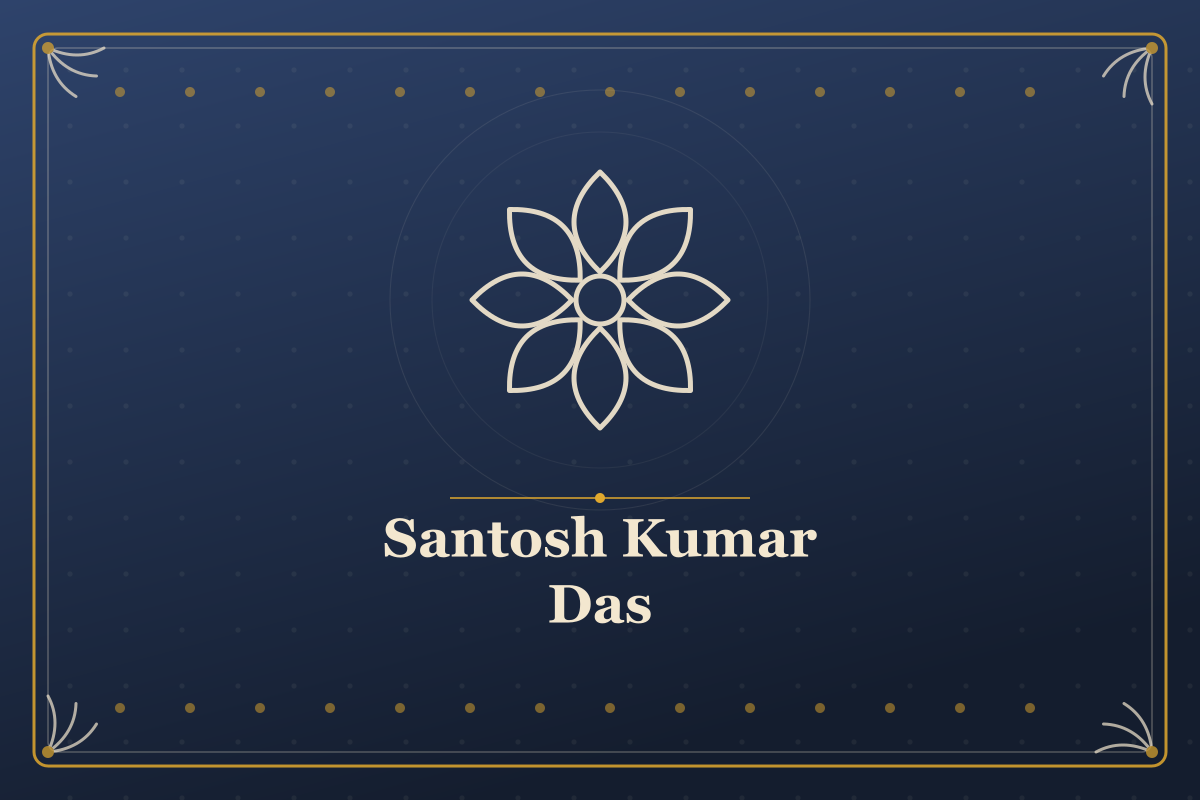 Santosh Kumar Das — illustrated cover in the Mithila style