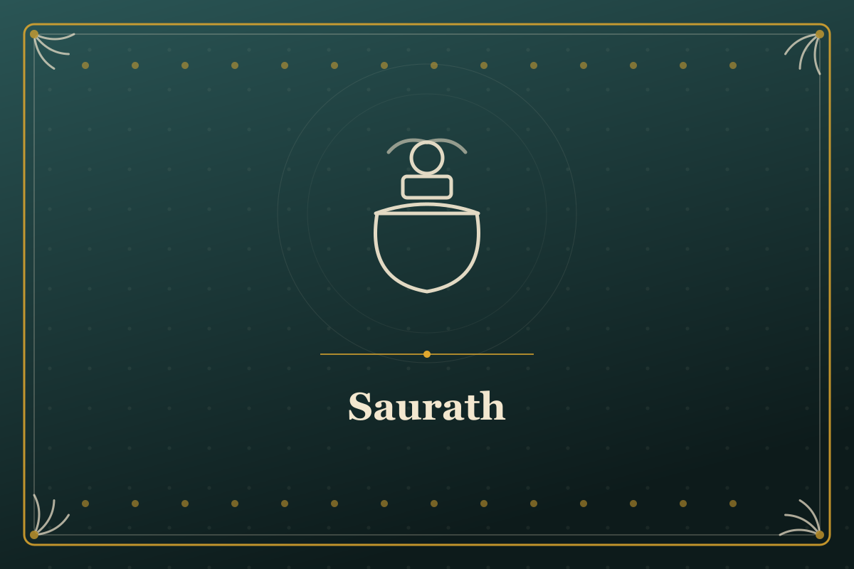 Saurath — illustrated cover in the Mithila style