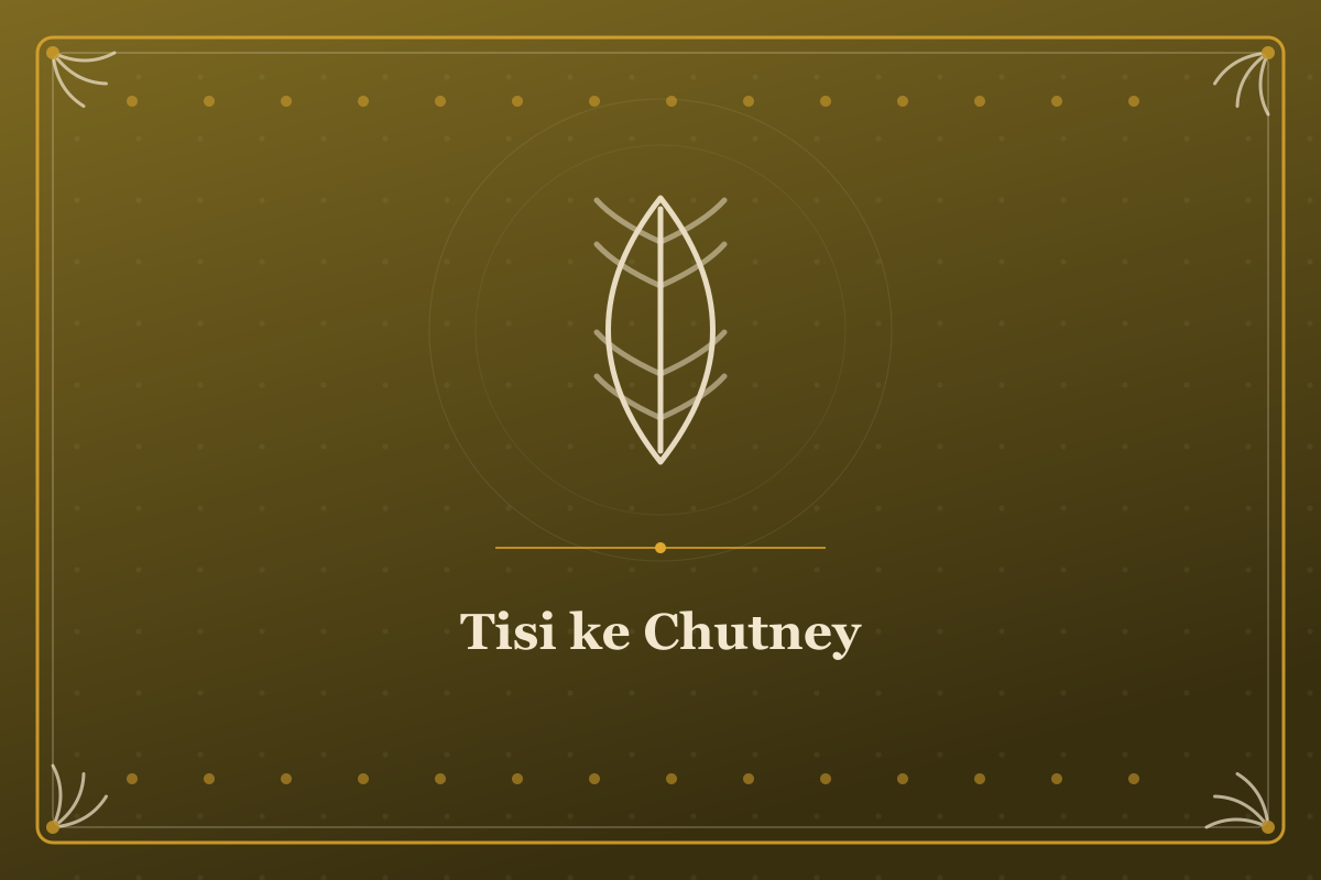 Tisi ke Chutney — illustrated cover in the Mithila style