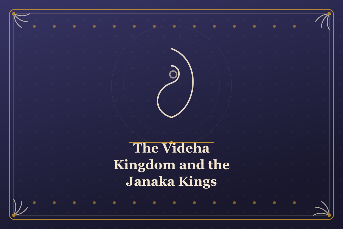 The Videha Kingdom and the Janaka Kings — illustrated cover in the Mithila style